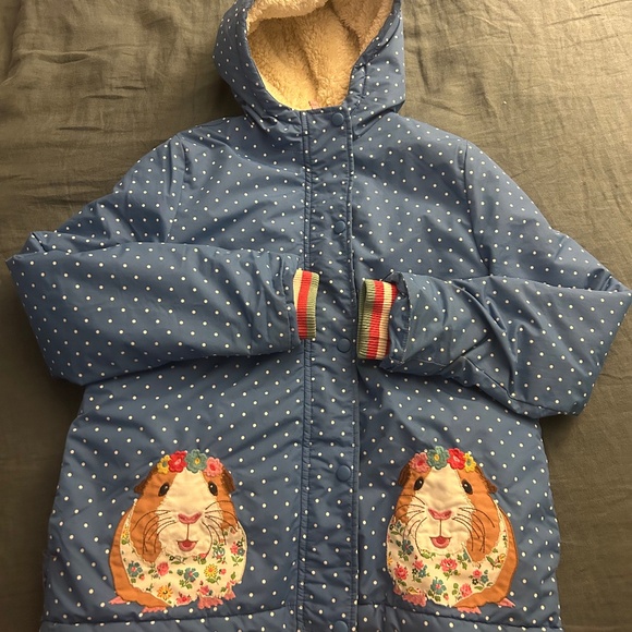 Boden GUC Kids fleece lined waterproof jacket, size 11-12yr - Picture 1 of 4